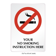 Waterproof Sticker No Smoking Signs Labels- NSS 013