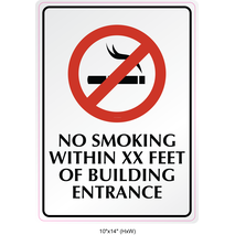 Waterproof Sticker No Smoking Signs Labels- NSS 016