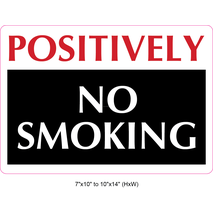 Waterproof Sticker No Smoking Signs Labels- NSS 020