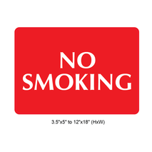 Waterproof Sticker No Smoking Signs Labels- NSS 022