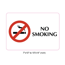 Waterproof Sticker No Smoking Signs Labels- NSS 025