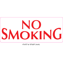 Waterproof Sticker No Smoking Signs Labels- NSS 030