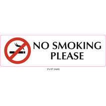 Waterproof Sticker No Smoking Signs Labels- NSS 035