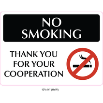 Waterproof Sticker No Smoking Signs Labels- NSS 041