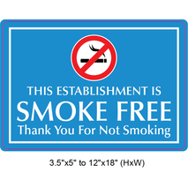 Waterproof Sticker No Smoking Signs Labels- NSS 046