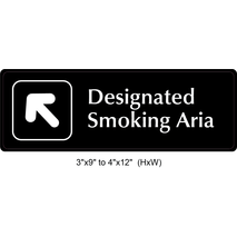 Waterproof Sticker No Smoking Signs Labels- NSS 056
