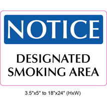 Waterproof Sticker No Smoking Signs Labels- NSS 059