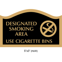 Waterproof Sticker No Smoking Signs Labels- NSS 061