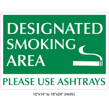 Waterproof Sticker No Smoking Signs Labels- NSS 062
