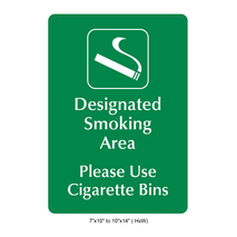 Waterproof Sticker No Smoking Signs Labels- NSS 069
