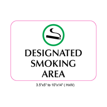 Waterproof Sticker No Smoking Signs Labels- NSS 070