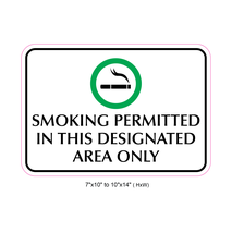 Waterproof Sticker No Smoking Signs Labels- NSS 072