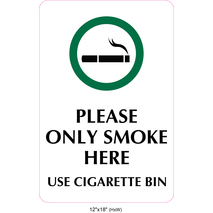 Waterproof Sticker No Smoking Signs Labels- NSS 077