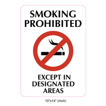 Waterproof Sticker No Smoking Signs Labels- NSS 083
