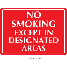 Waterproof Sticker No Smoking Signs Labels- NSS 087