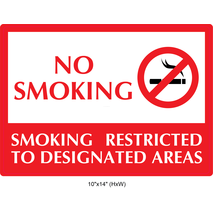 Waterproof Sticker No Smoking Signs Labels- NSS 091