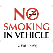 Waterproof Sticker No Smoking Signs Labels- NSS 096