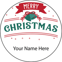 Personalised Christmas Gift Sticker -002- Waterproof Labels x Pack of 24 