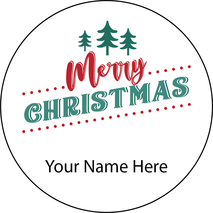 Personalised Christmas Gift Sticker -004- Waterproof Labels x Pack of 24 