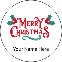 Personalised Christmas Gift Sticker -006- Waterproof Labels x Pack of 24 