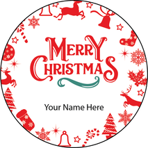 Personalised Christmas Gift Sticker -011- Waterproof Labels x Pack of 24 