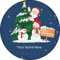 Personalised Christmas Gift Sticker -013- Waterproof Labels x Pack of 24 