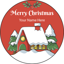 Personalised Christmas Gift Sticker -015- Waterproof Labels x Pack of 24 