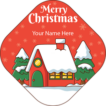 Personalised Christmas Gift Sticker -021- Waterproof Labels x Pack of 24 