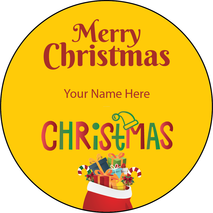 Personalised Christmas Gift Sticker -022- Waterproof Labels x Pack of 24 