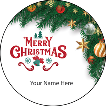 Personalised Christmas Gift Sticker -028- Waterproof Labels x Pack of 24 