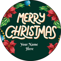 Personalised Christmas Gift Sticker -041- Waterproof Labels x Pack of 24 