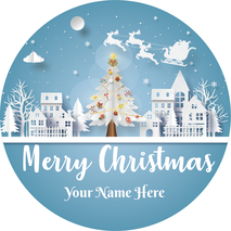Personalised Christmas Gift Sticker -046- Waterproof Labels x Pack of 24 