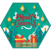 Personalised Christmas Gift Sticker -052- Waterproof Labels x Pack of 24 