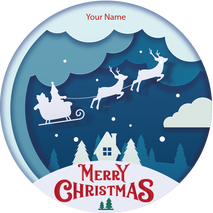 Personalised Christmas Gift Sticker -059- Waterproof Labels x Pack of 24 