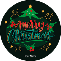 Personalised Christmas Gift Sticker -070- Waterproof Labels x Pack of 24 