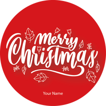 Personalised Christmas Gift Sticker -078- Waterproof Labels x Pack of 24 