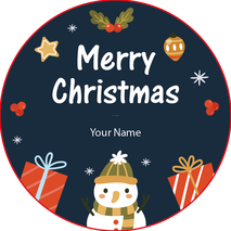Personalised Christmas Gift Sticker -084- Waterproof Labels x Pack of 24 