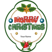 Personalised Christmas Gift Sticker -101- Waterproof Labels x Pack of 24
