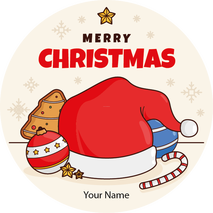 Personalised Christmas Gift Sticker -107- Waterproof Labels x Pack of 24