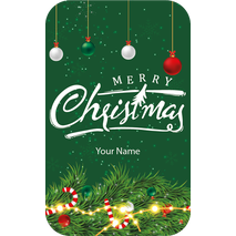 Personalised Christmas Gift Sticker -123- Waterproof Labels x Pack of 24