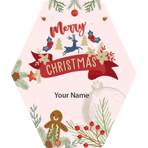 Personalised Christmas Gift Sticker / Waterproof Labels x Pack of 24 - 129
