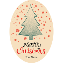 Personalised Christmas Gift Sticker / Waterproof Labels x Pack of 24 - 137