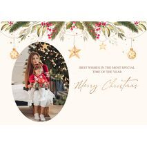 5x7 Folded Personalised Christmas Greeting Cards -003