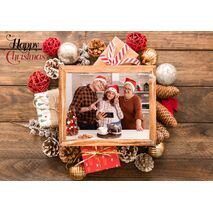 5x7 Folded Personalised Christmas Greeting Cards -006