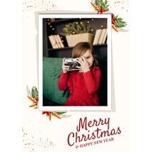 5x7 Folded Personalised Christmas Greeting Cards -021