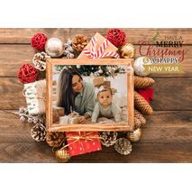 5x7 Folded Personalised Christmas Greeting Cards -030