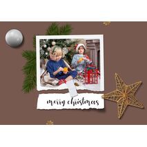 5x7 Folded Personalised Christmas Greeting Cards -031