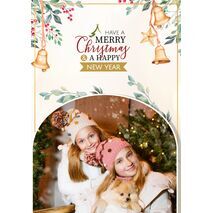 5x7 Folded Personalised Christmas Greeting Cards -036