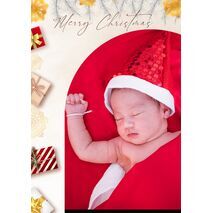 5x7 Folded Personalised Christmas Greeting Cards -043