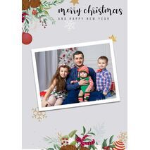 5x7 Flat Personalised Christmas Greeting Cards -002